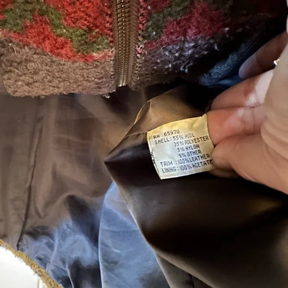 Vintage southwestern Multicolor Patterned Men's Jacket size M - Picture 9 of 15